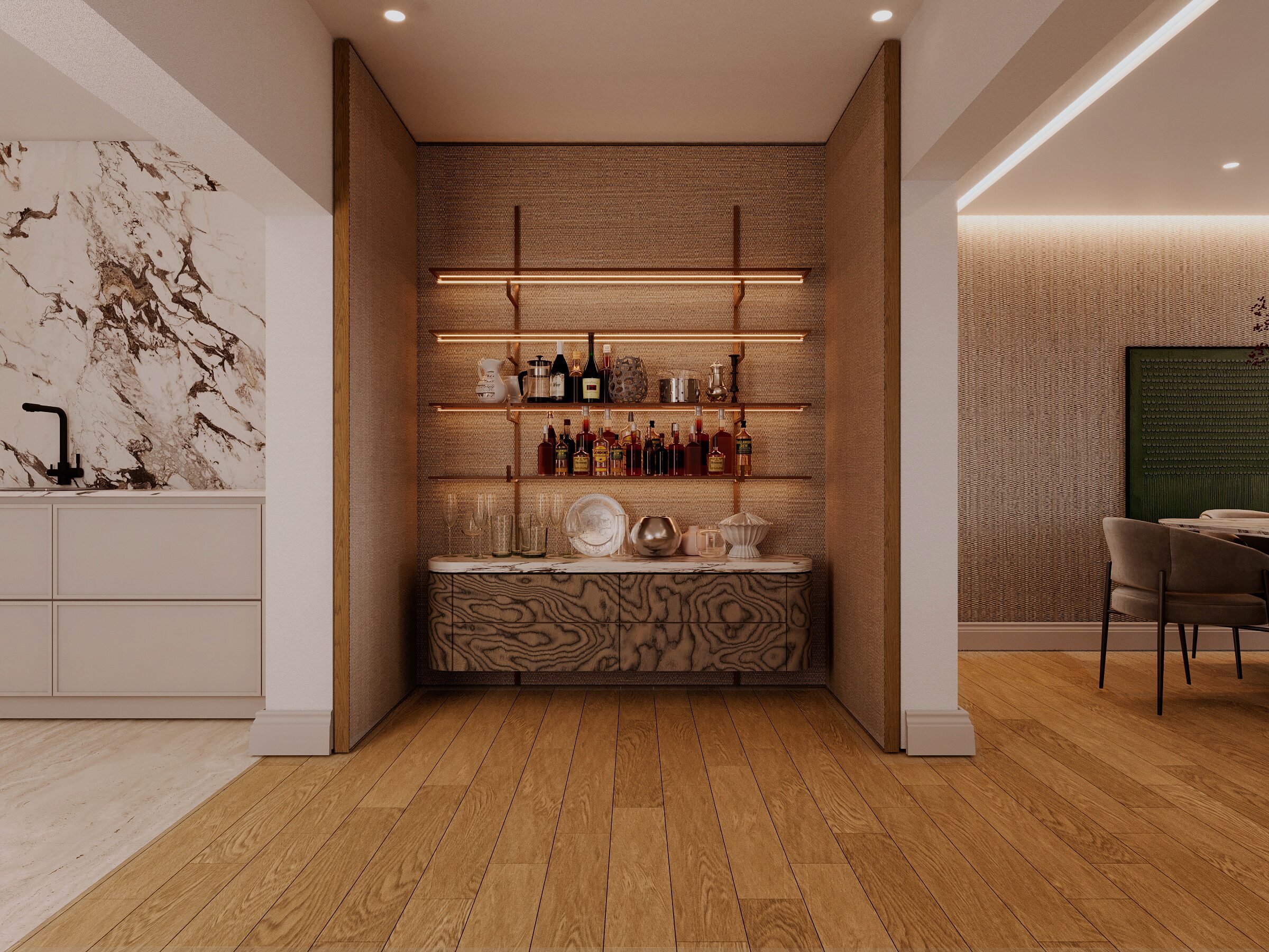 Göksu Evleri, bar köşesi