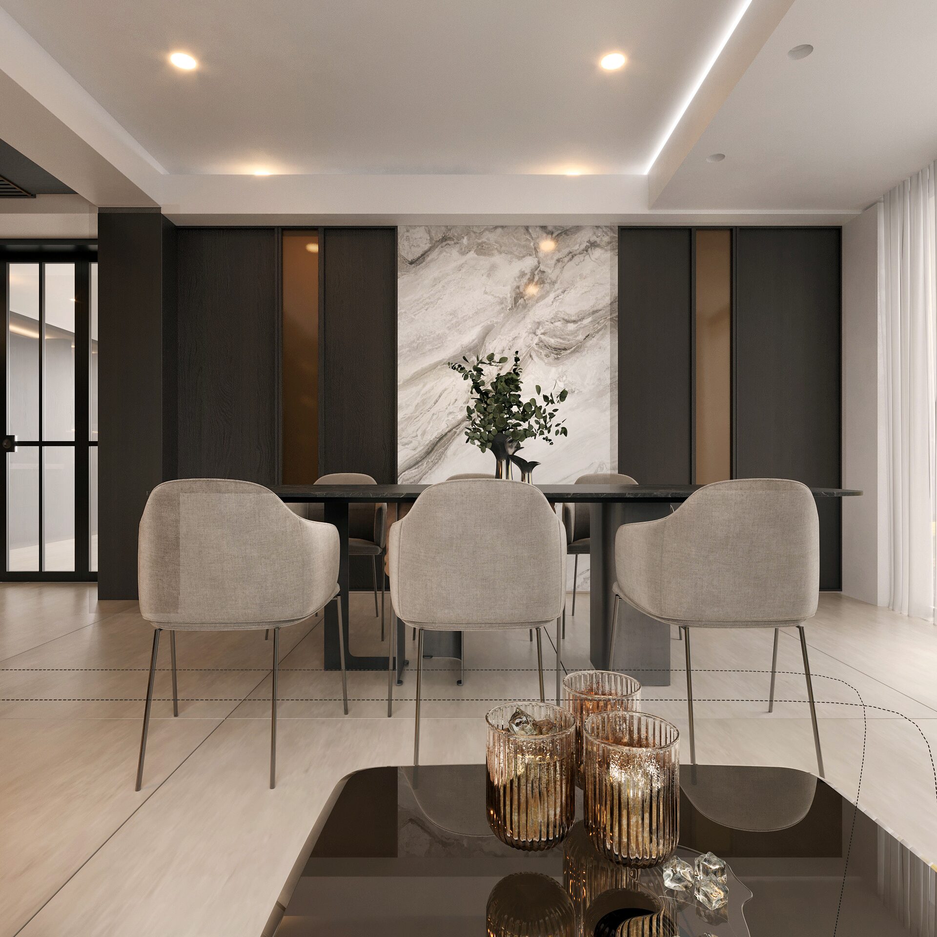 Acarkent CY Evi, yemek alanı